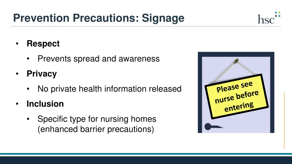 prevention precautions signage