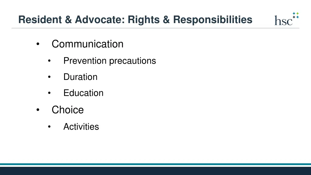 resident advocate rights responsibilities