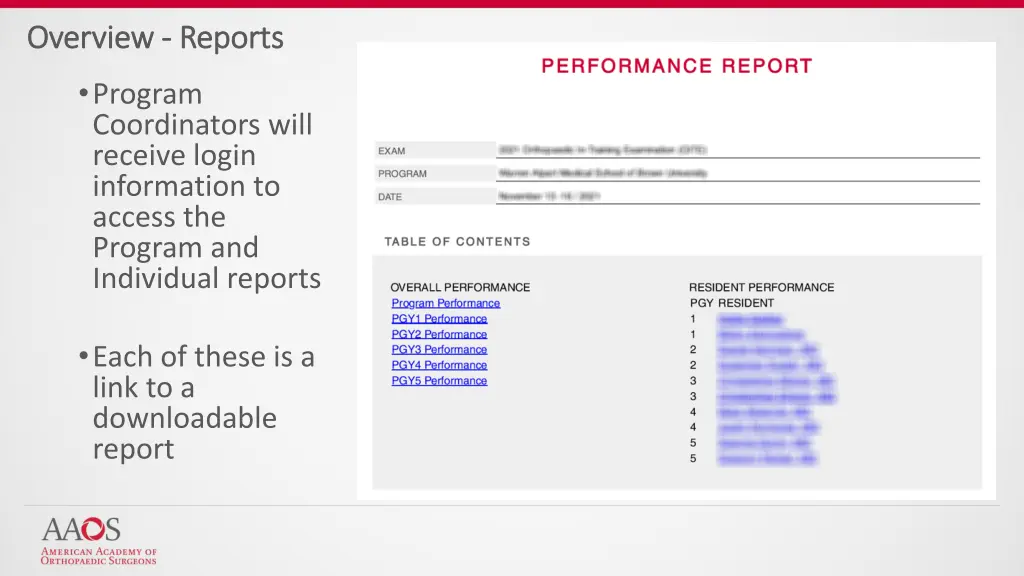 overview overview reports