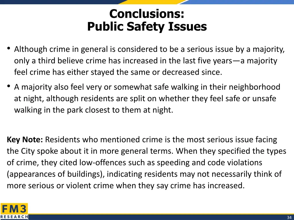 conclusions public safety issues