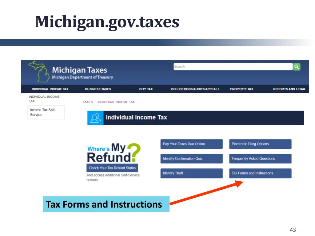 michigan gov taxes 1