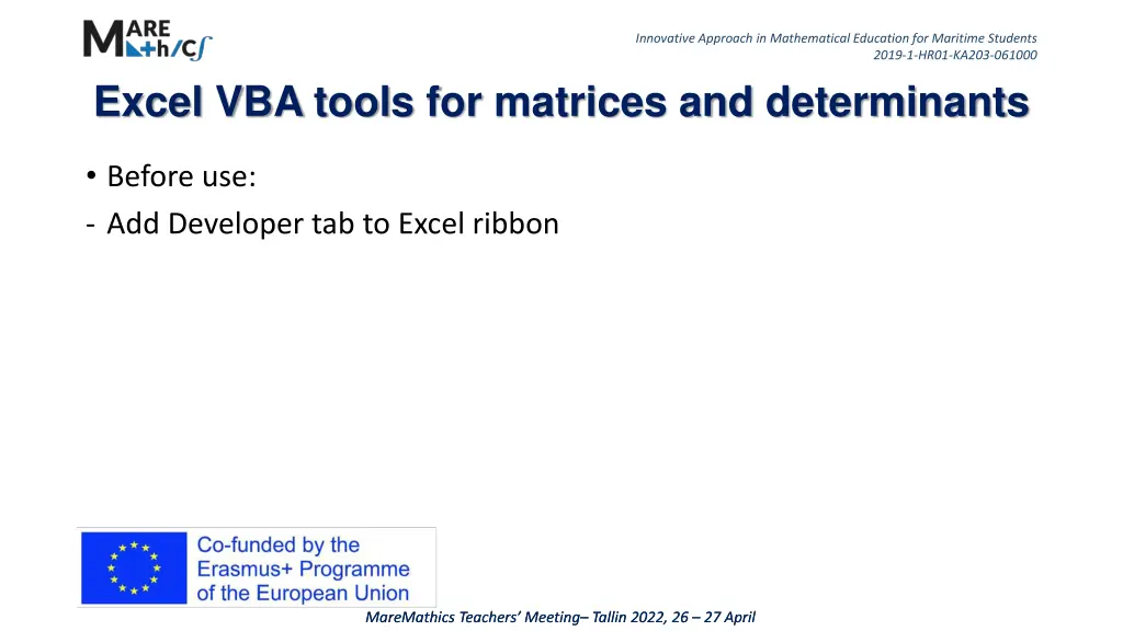 innovative approach in mathematical education 8