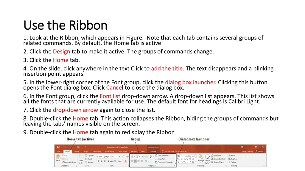 use the ribbon use the ribbon 1 look