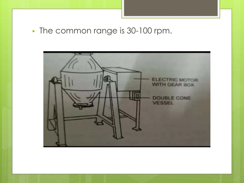 the common range is 30 100 rpm