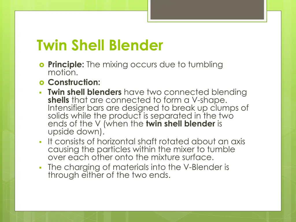 twin shell blender