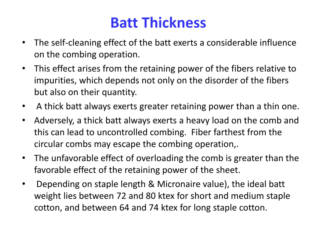 batt thickness