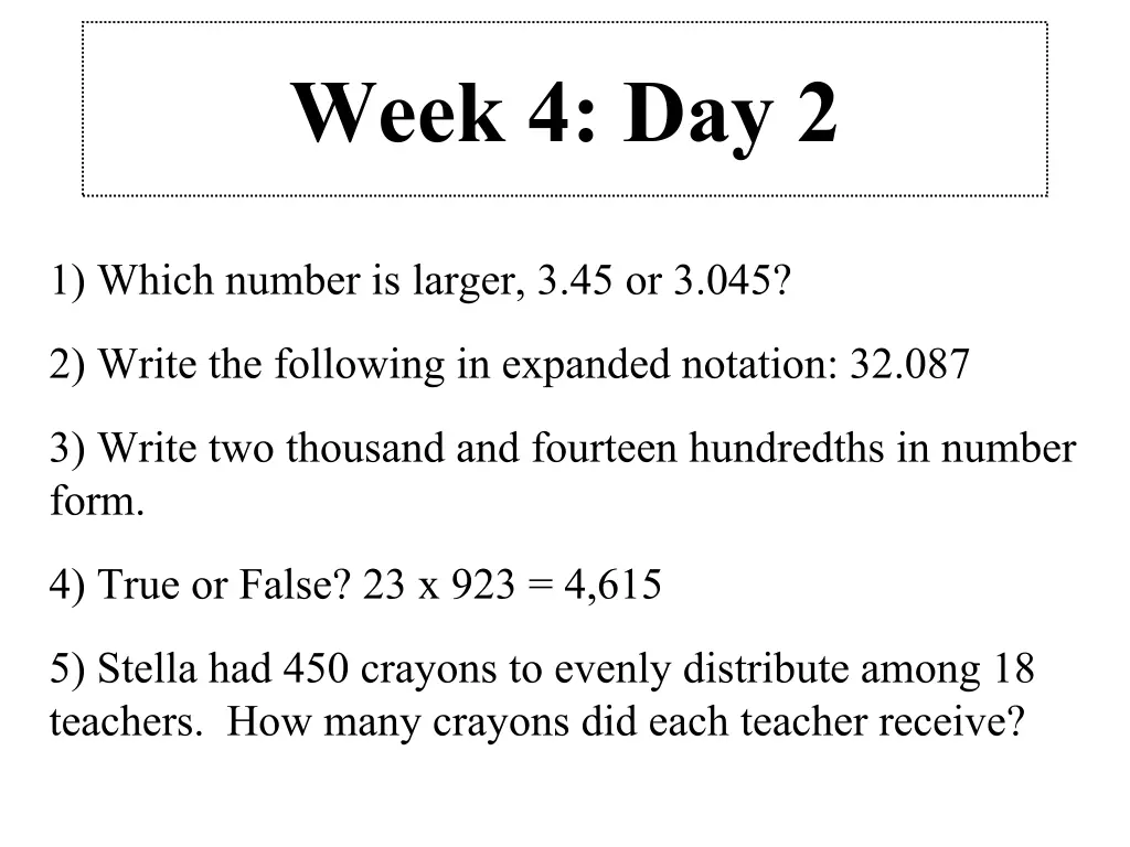 week 4 day 2