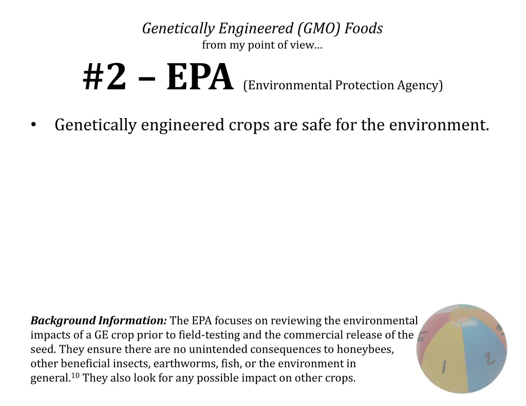 genetically engineered gmo foods from my point 1