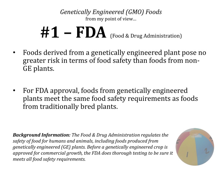 genetically engineered gmo foods from my point