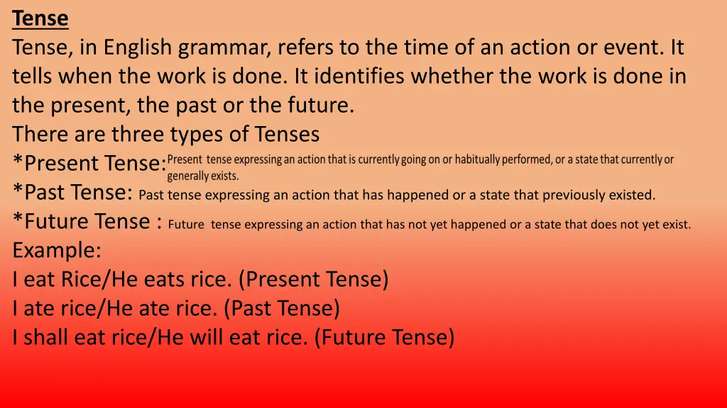 tense tense in english grammar refers to the time