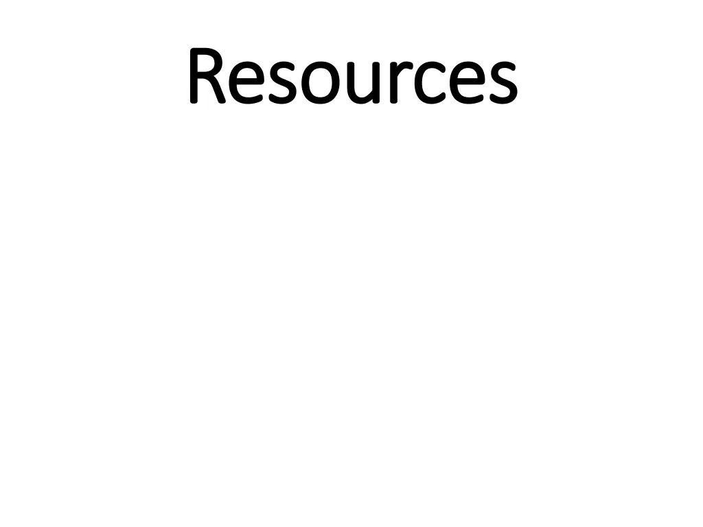 resources resources