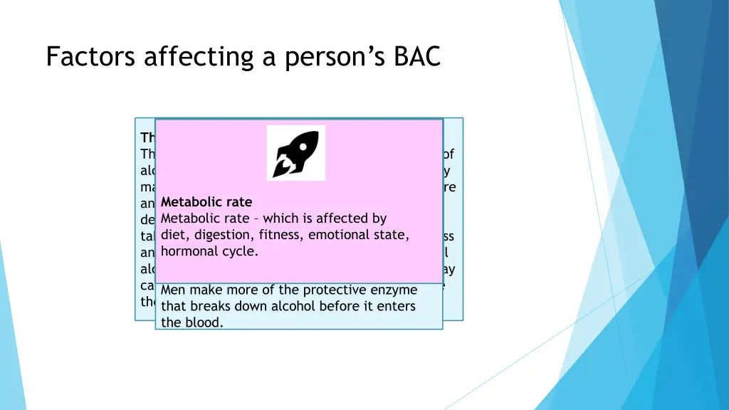 factors affecting a person s bac