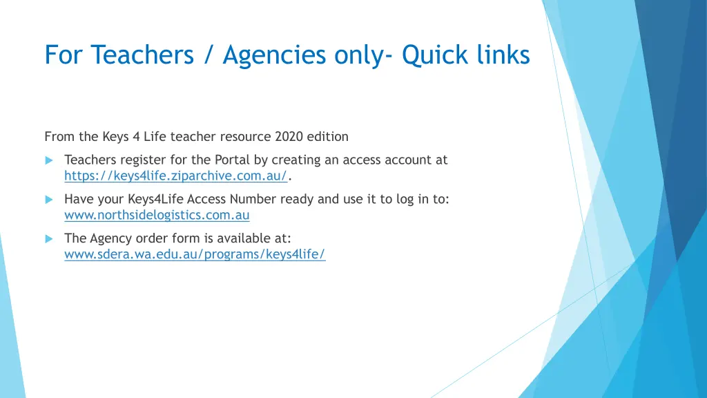 for teachers agencies only quick links