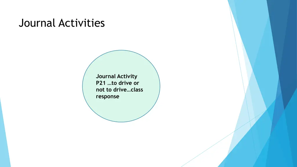 journal activities