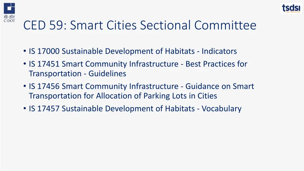 ced 59 smart cities sectional committee