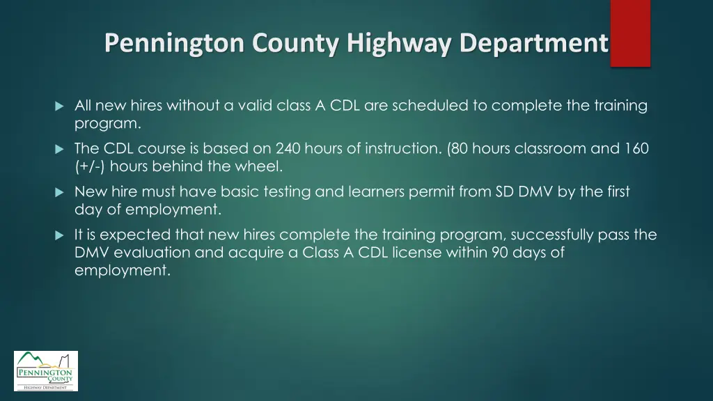 pennington county highway department