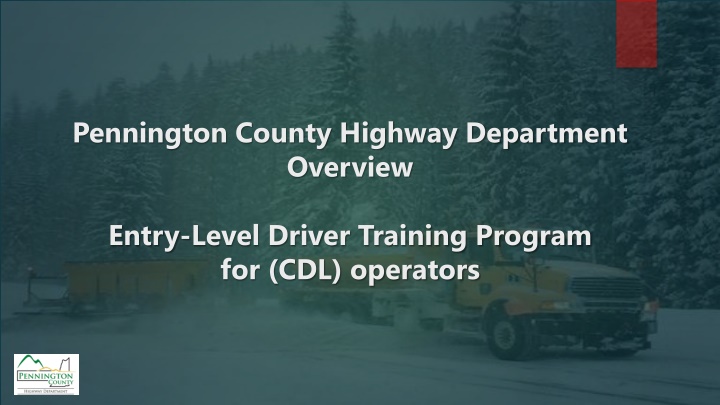 pennington county highway department overview