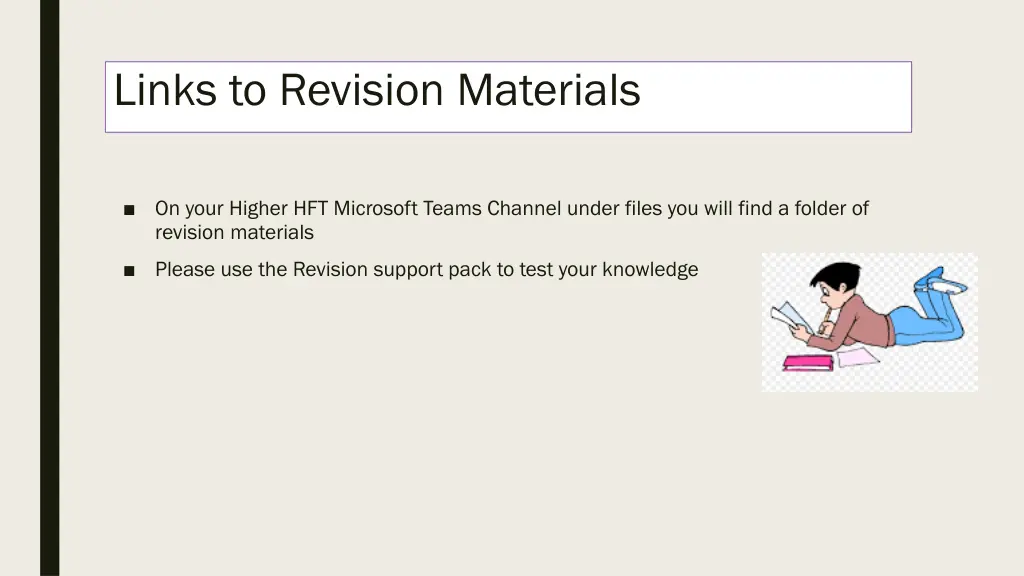 links to revision materials