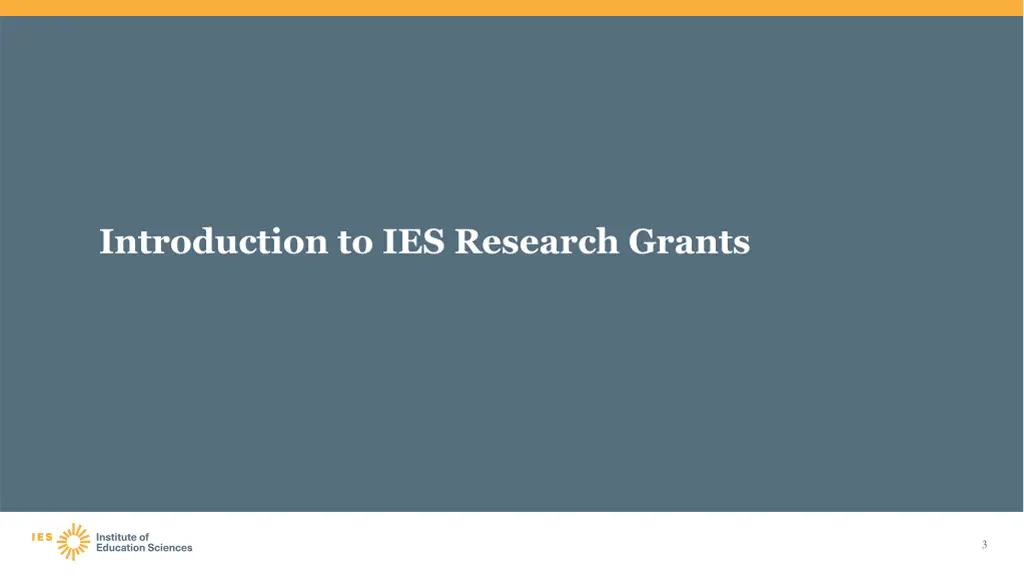 introduction to ies research grants