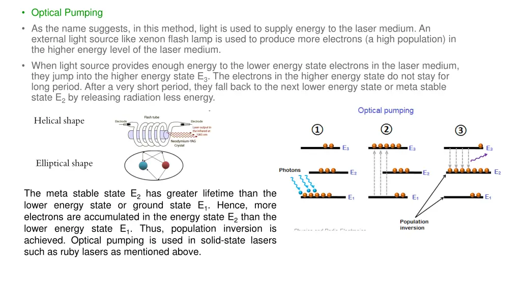 optical pumping as the name suggests in this