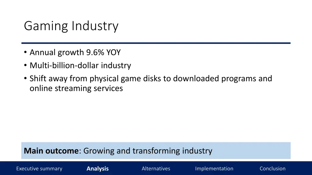 gaming industry