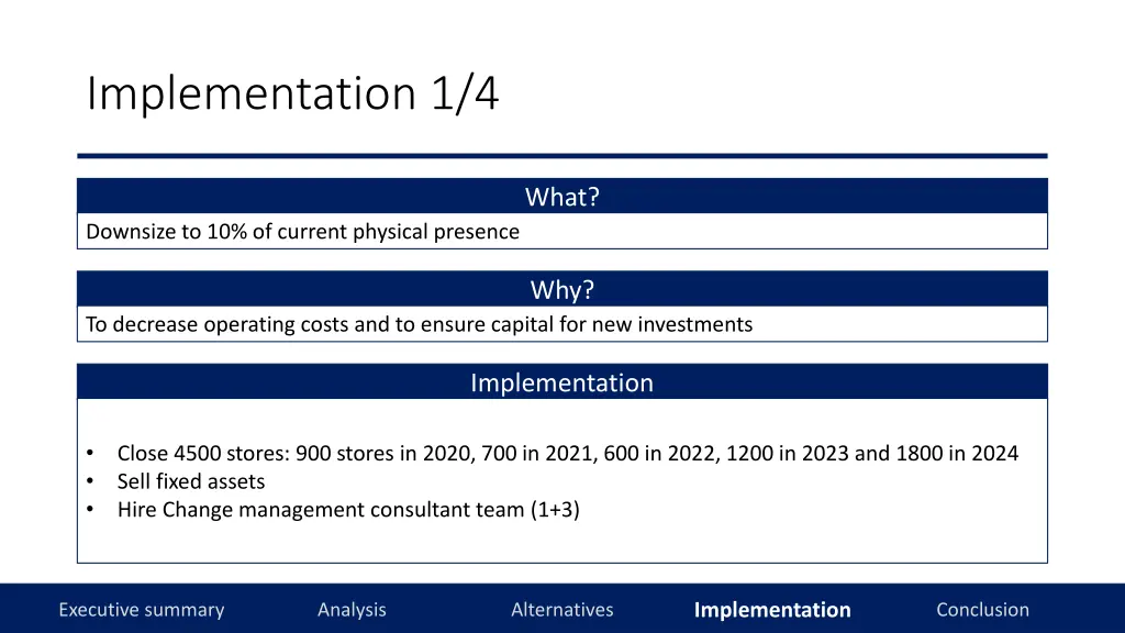 implementation 1 4