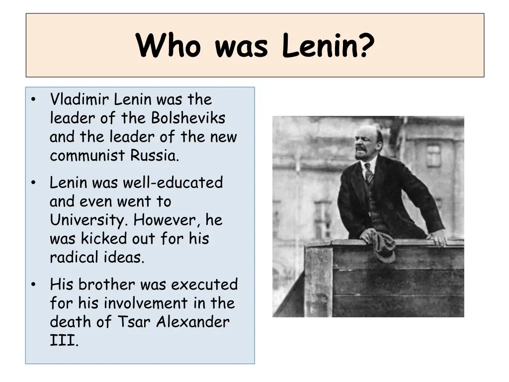 who was lenin