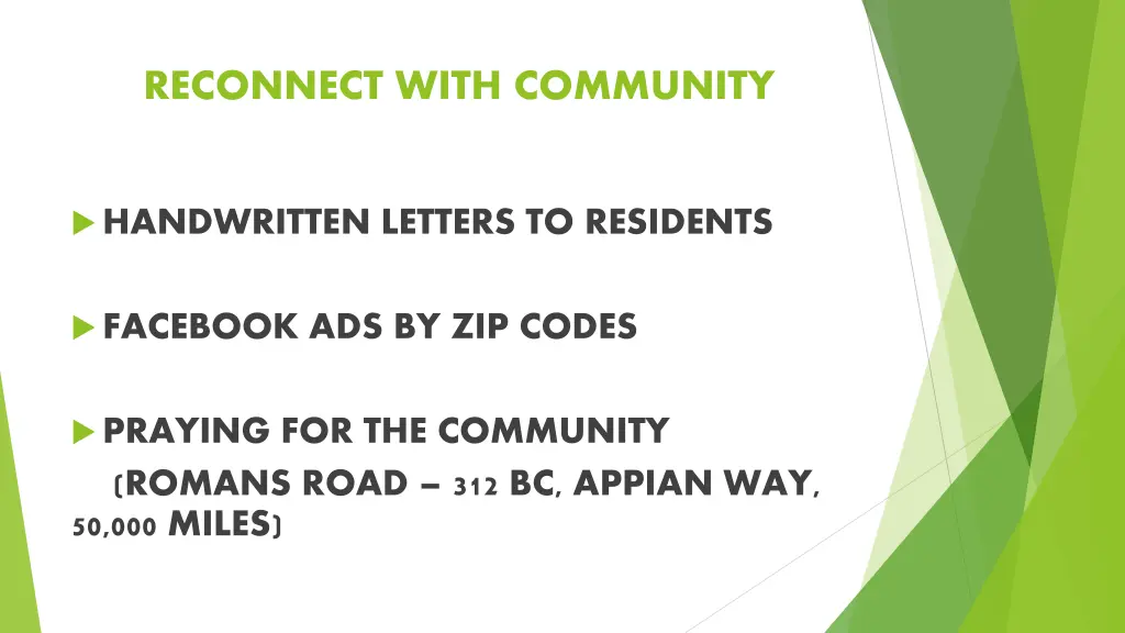 reconnect with community 1