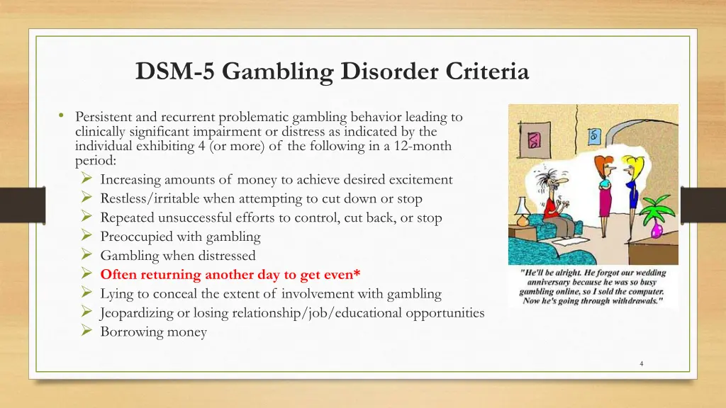 dsm 5 gambling disorder criteria