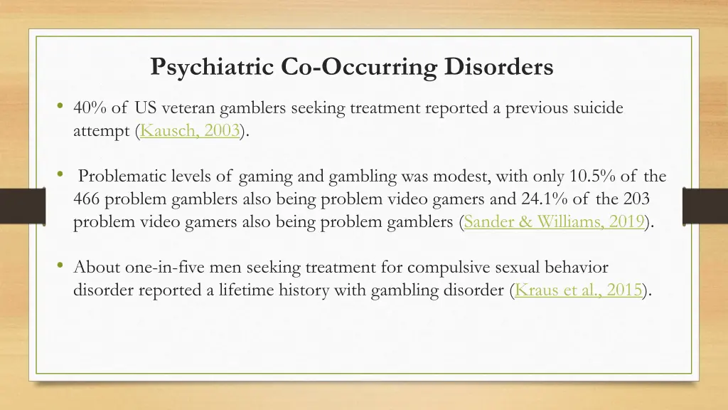 psychiatric co occurring disorders 1