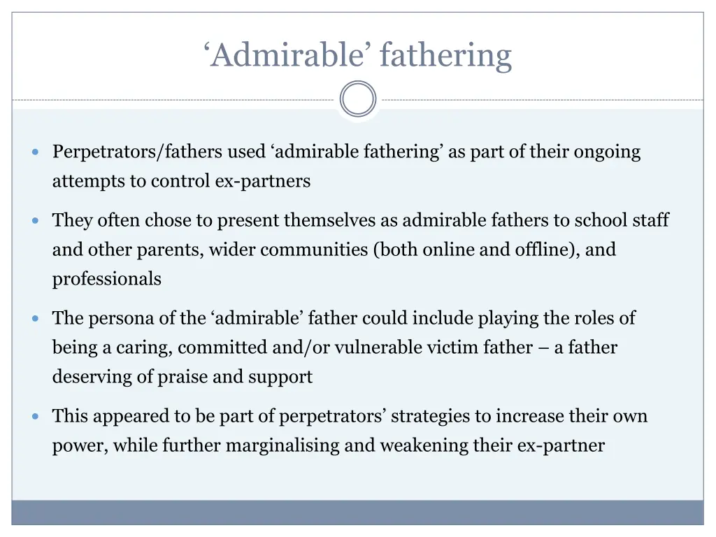 admirable fathering