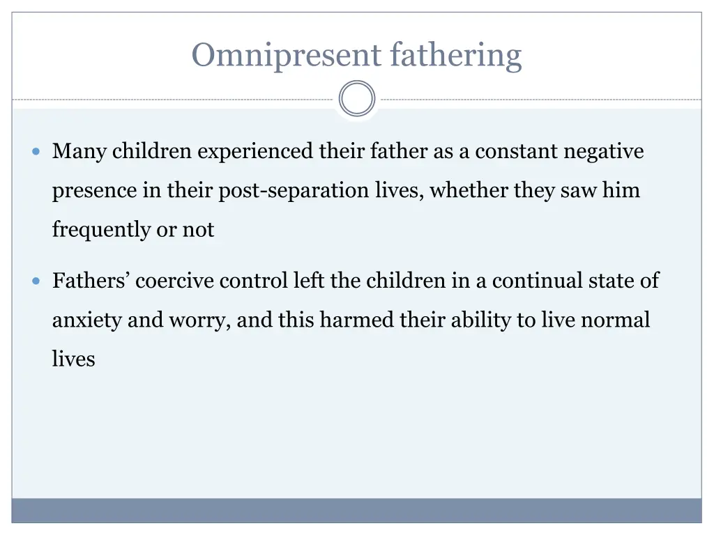 omnipresent fathering