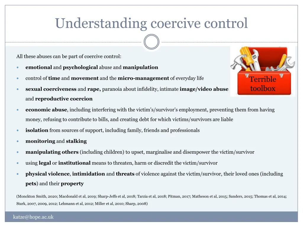 understanding coercive control 1