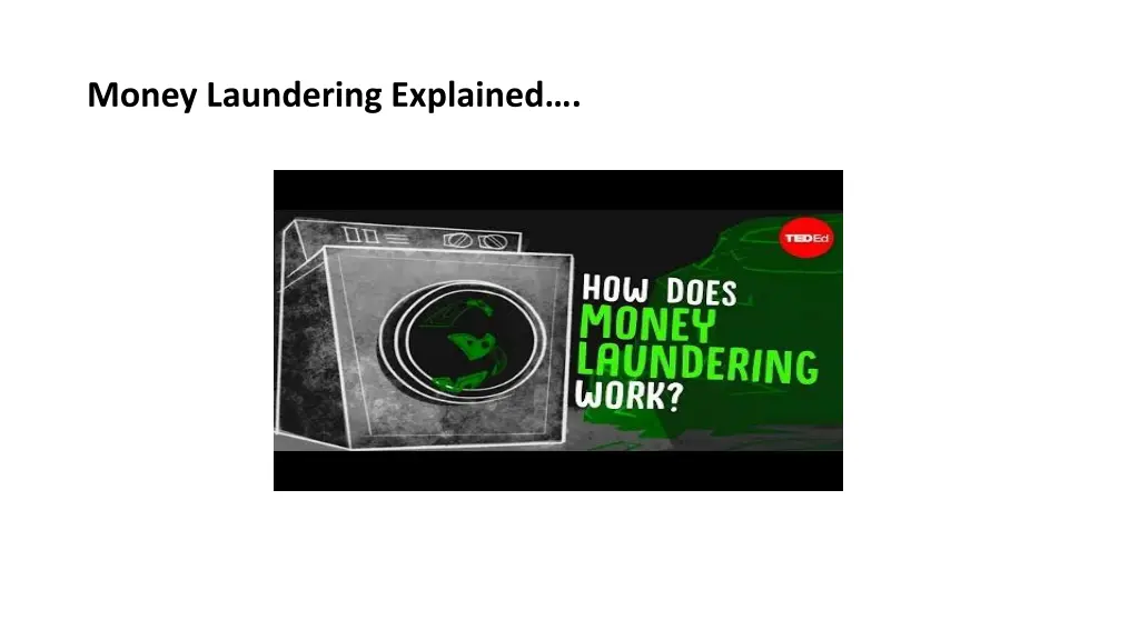 money laundering explained