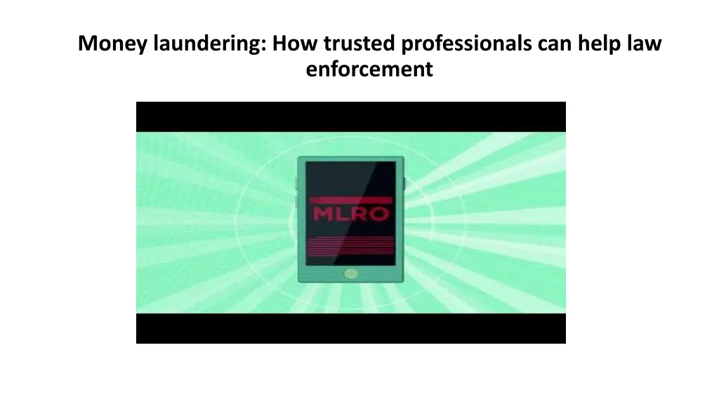 money laundering how trusted professionals