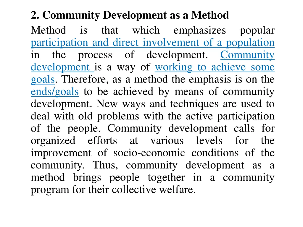 2 community development as a method method