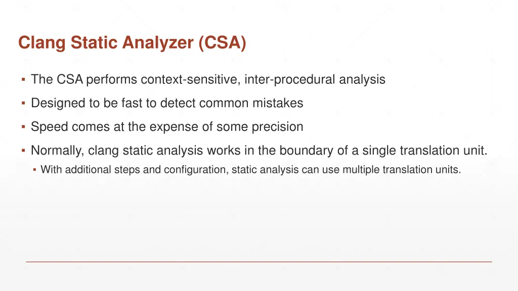 clang static analyzer csa