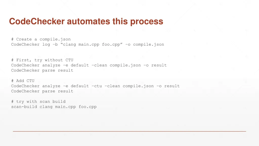 codechecker automates this process