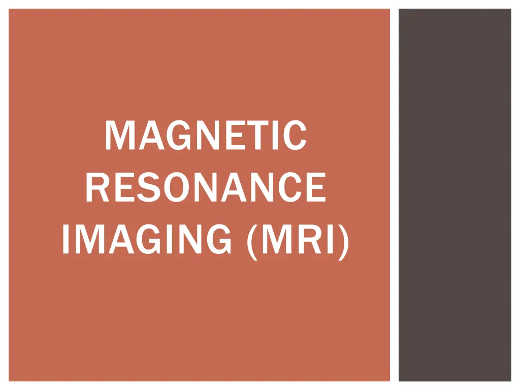 magnetic resonance imaging mri