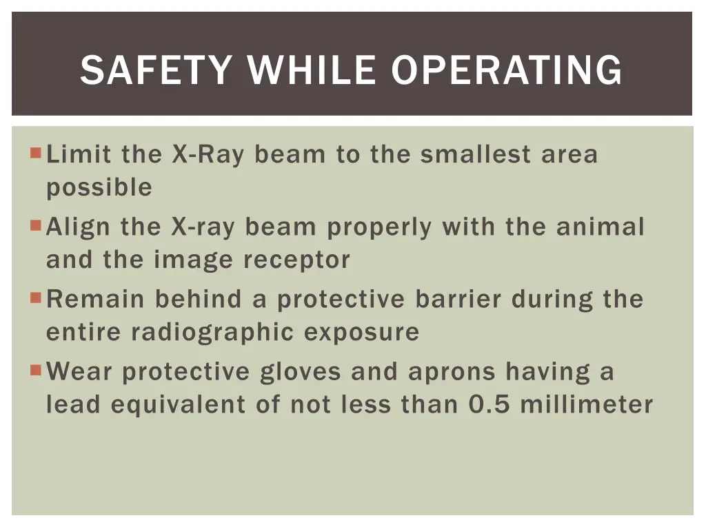 safety while operating 1