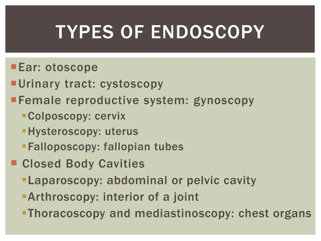 types of endoscopy 1