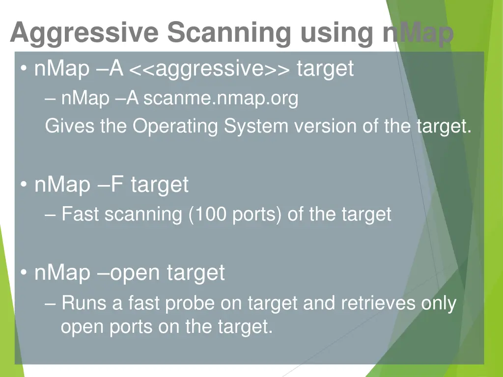 aggressive scanning using nmap nmap a aggressive