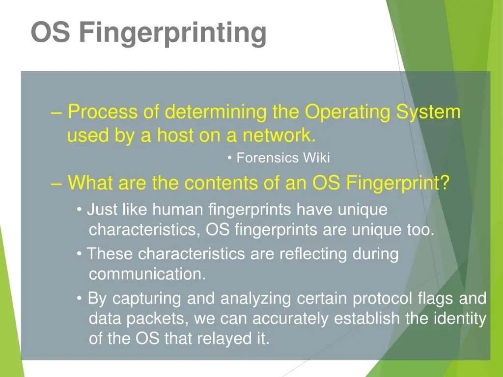 os fingerprinting