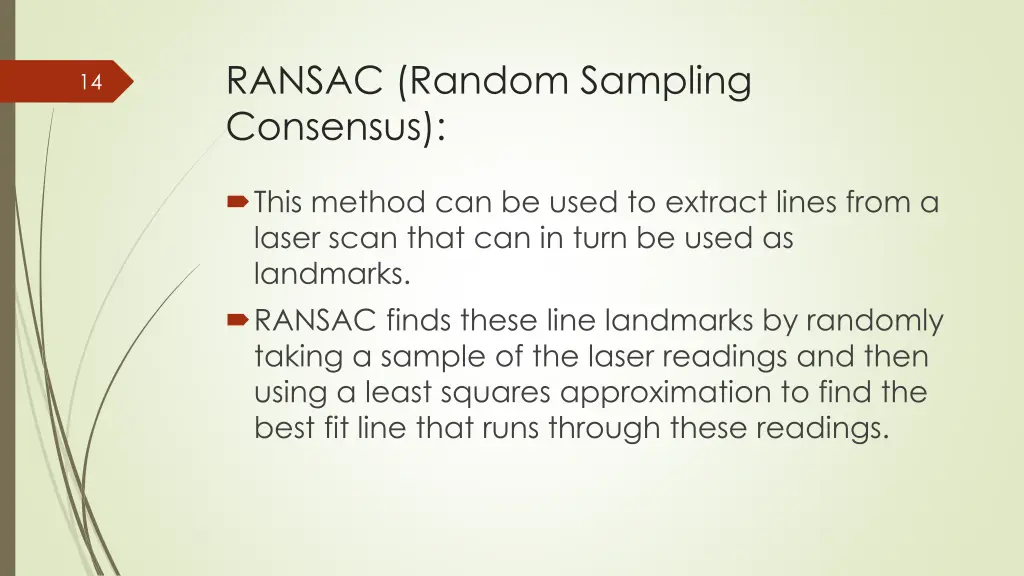 ransac random sampling consensus