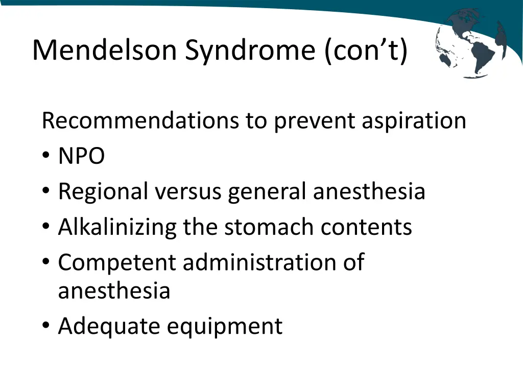 mendelson syndrome con t