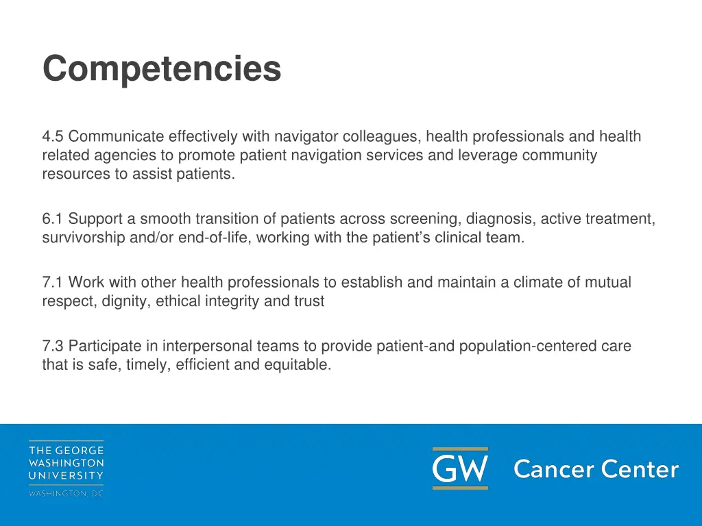 competencies