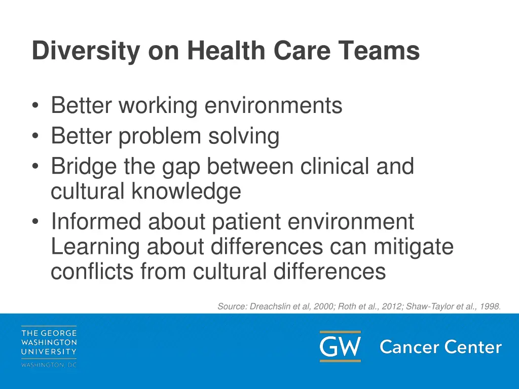 diversity on health care teams