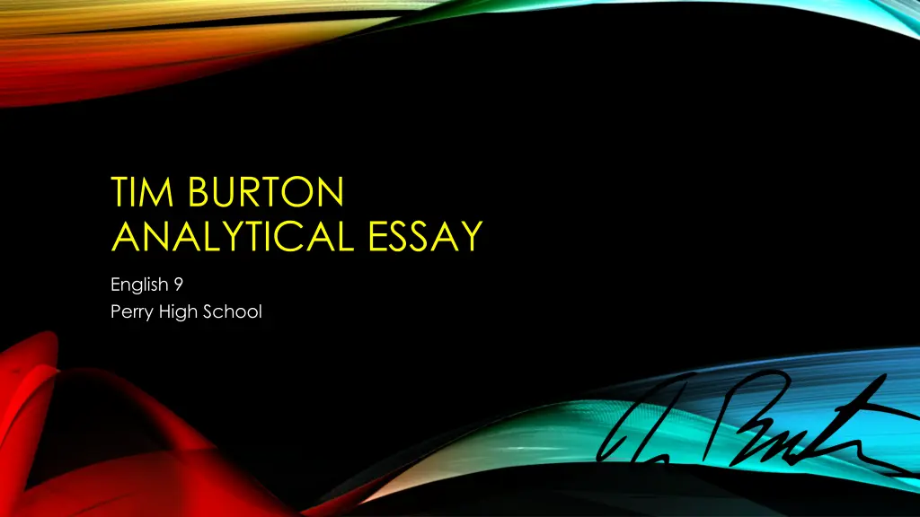 tim burton analytical essay 1