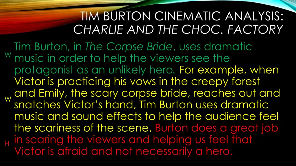 tim burton cinematic analysis charlie 1