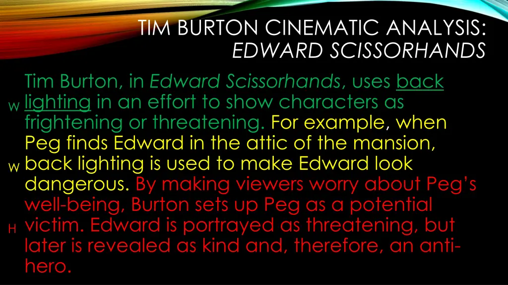 tim burton cinematic analysis edward scissorhands 3